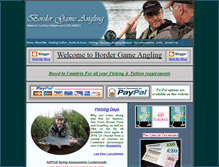 Tablet Screenshot of bordergameangling.co.uk